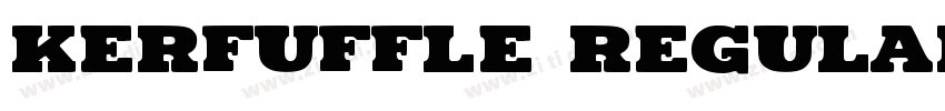 Kerfuffle Regular字体转换